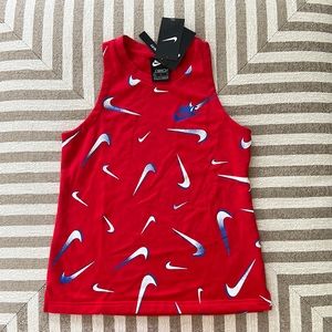 NWT Nike Girl’s Sportswear French Terry Printed Tank Top